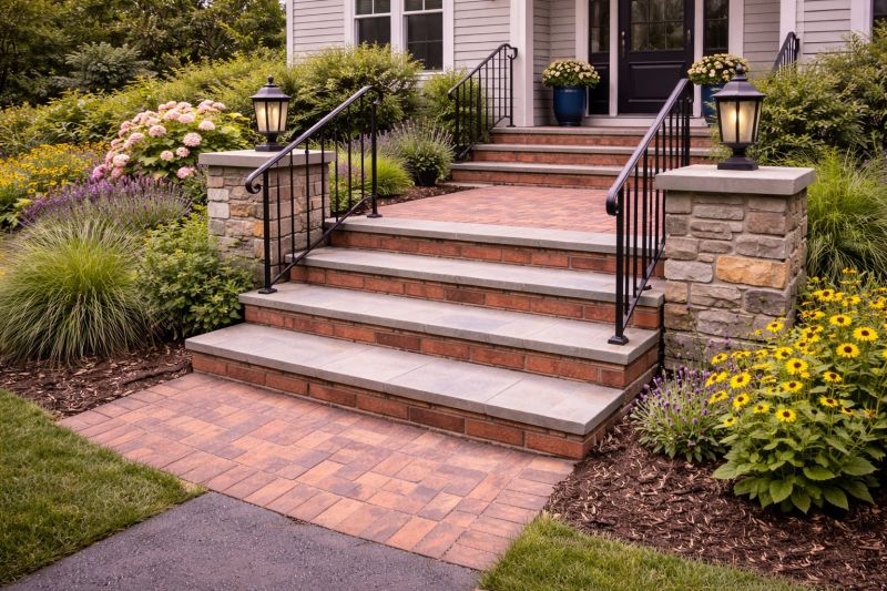 Brick Stairs Installation in Boston, MA