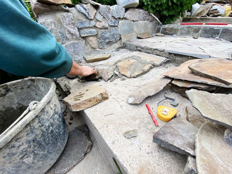 Stone Edging Installation in Worcester, MA